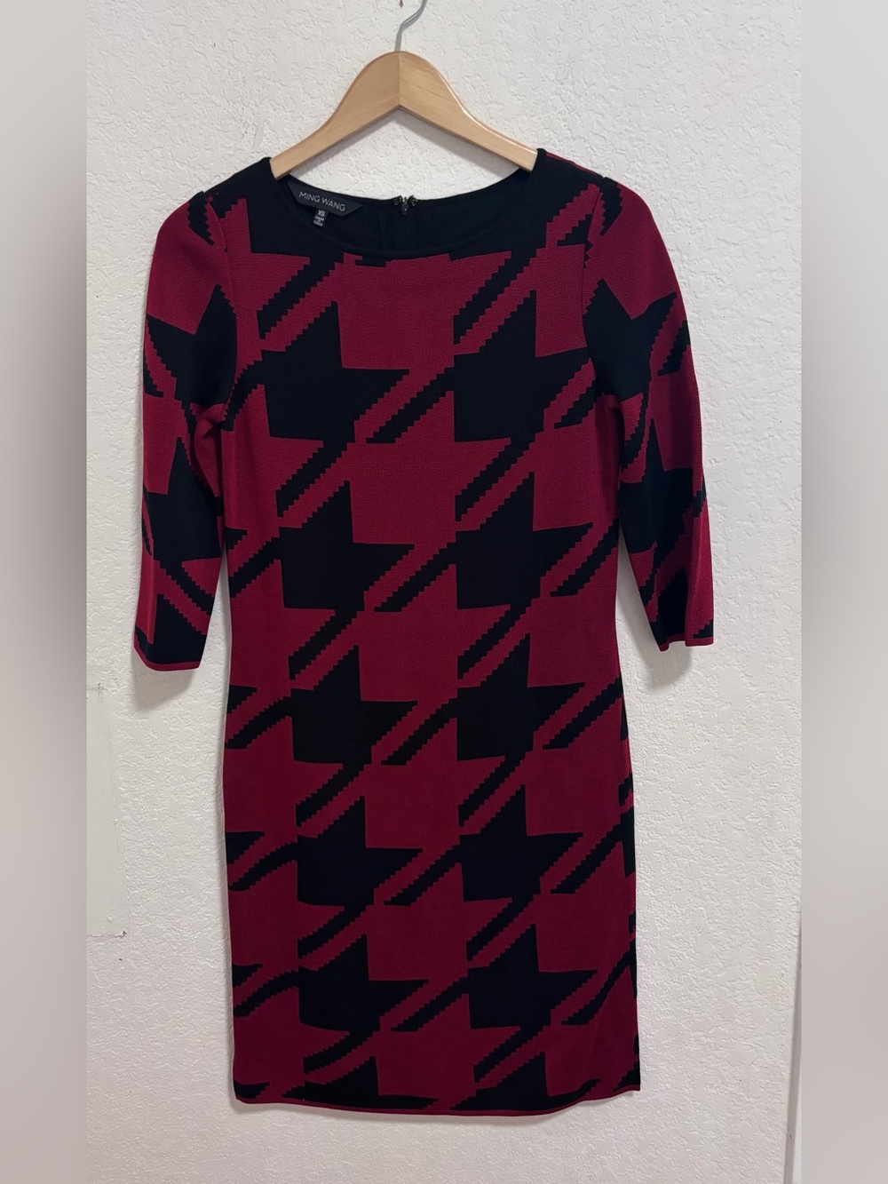 Mìng wang acrylic houndstooth dress - Picture 1 of 6